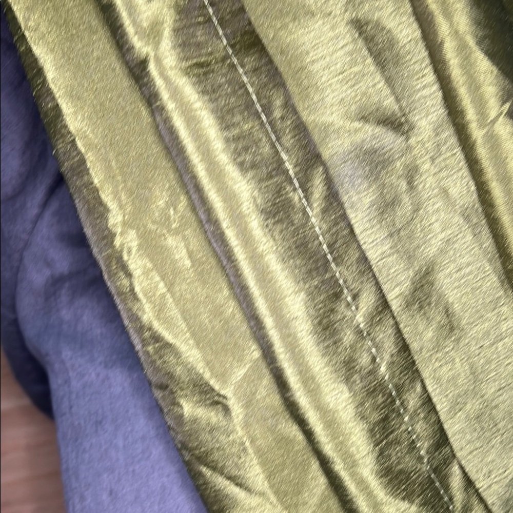IKEA Felicia golden Olive Green curtains